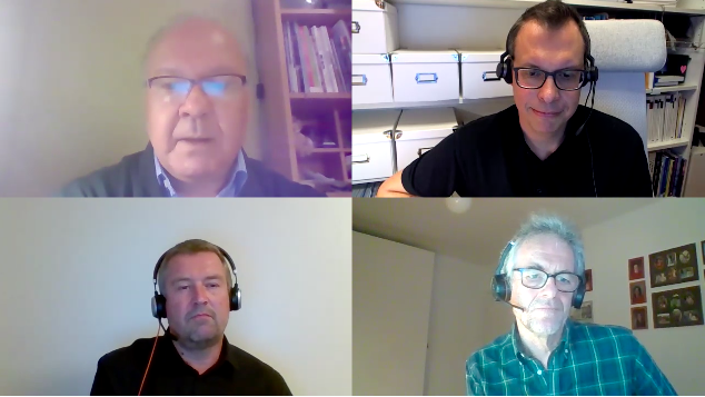 Fredrik Vinthagen intervjuar i videon Magnus Bäckström, Johan Spännare och Krister Törneke.