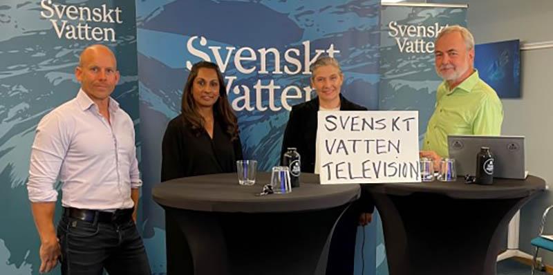 Juha Salonsaari, Sofia Barré, Maria Antonsson och Dan Löfgren. Foto Svenskt Vatten