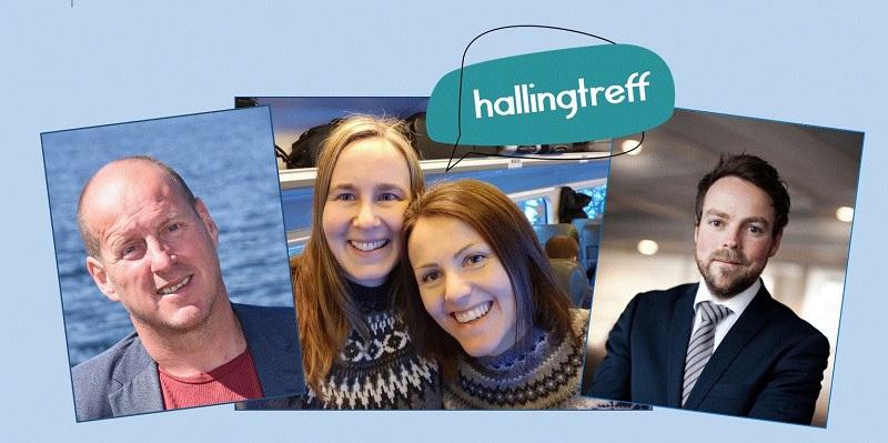 Næringsminister Torbjørn Røe Isaksen og Norsk Vann direktør Thomas Breen (t.v) er to av foredragsholderne som møtelederne Borghild T. Folkedal og Martina B. Svedahl kan ønske velkommen til Hallingtreff 2020.