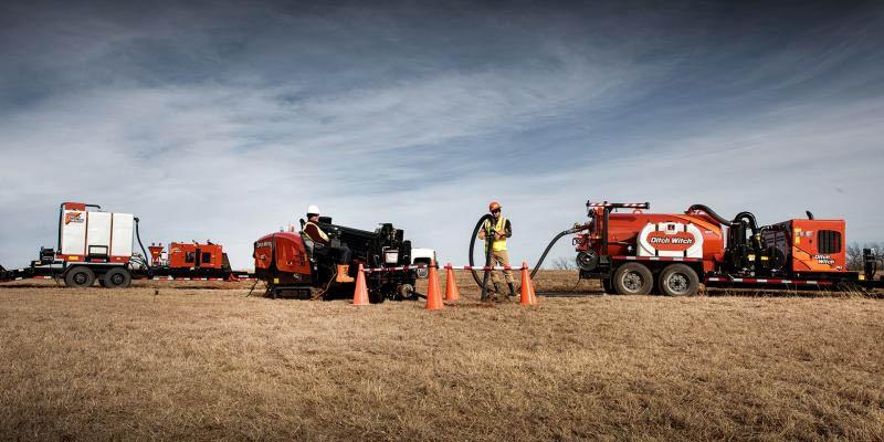 Dumping liquid spoils from directional drilling is highly regulated, costly and time consuming. Photo Ditch Witch.