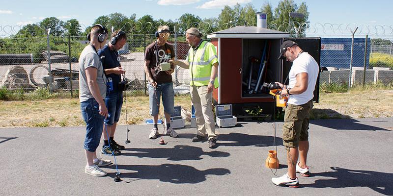 Bilden är tagen vid kursen för läcksökning som genomfördes i början av juni. Foto: Jan Bjerkesjö