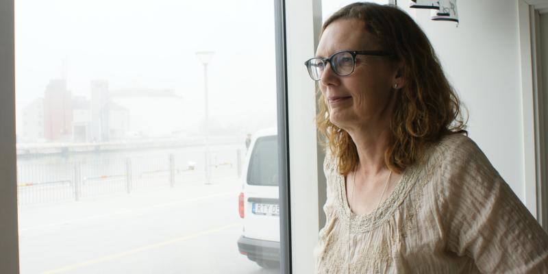 Dimman ligger ibland tät i Visby där det kan komma att byggas ytterligare ett bräckvattenverk. Foto Jan Bjerkesjö