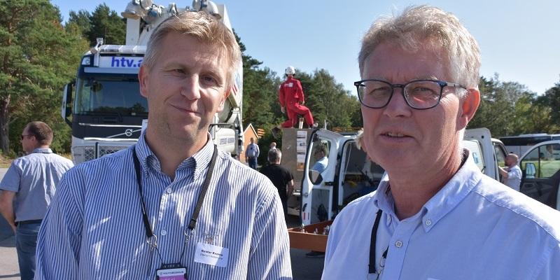 Reidar Kveine (t.v) fra Bærum kommune overtar ledervervet i Rørinspeksjon Norge etter Peer-Christian Nordby fra Olimb Rørfornying.