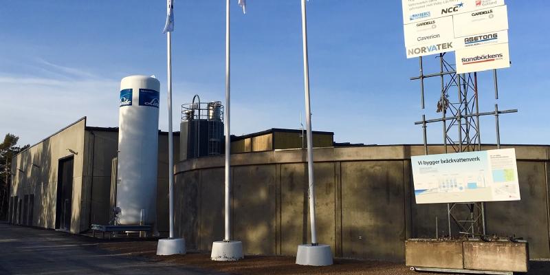 17 juni startade bräckvattenverket som ska förse hela södra Gotland med vatten. Foto Region Gotland