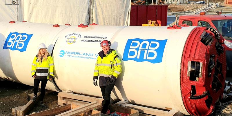 Annika Falkmar Norrvatten och Magnus Tingstrand BAB.