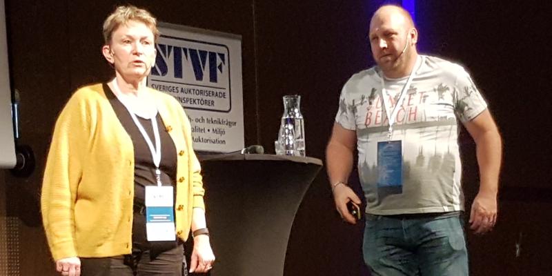 Anne Adrup och Christer Silver Holmberg. Foto Jan Bjerkesjö