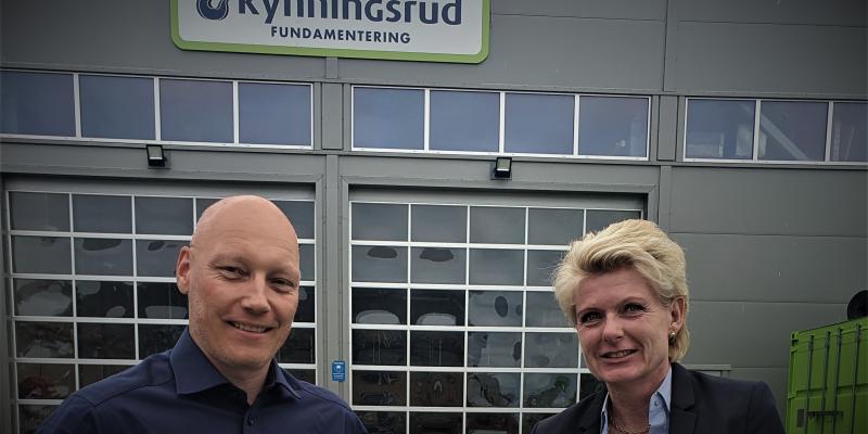 To fornøyde daglige lederne: Dag Espen Båsum og Hilde Anita Grandetrø mener fusjonen inviterer til  økt slagkraft i Midt-Norge