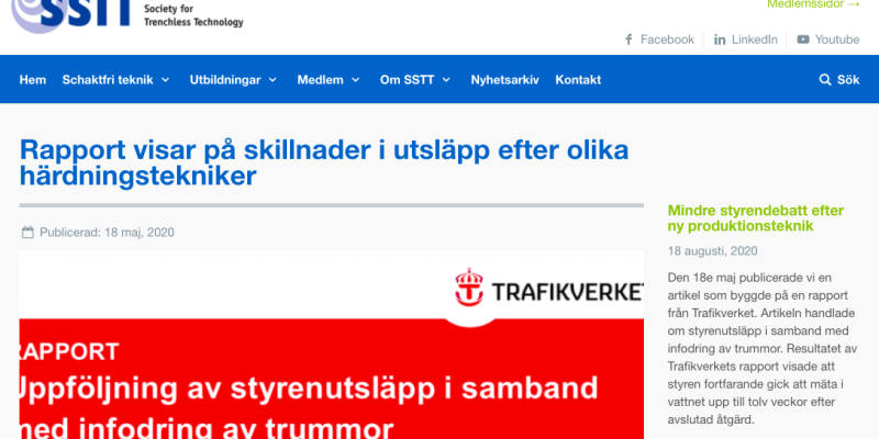 Den 18e maj publicerade vi en artikel om Trafikverkets rapport, som nu Börje Persson kommenterar ur ett internationellt perspektiv.