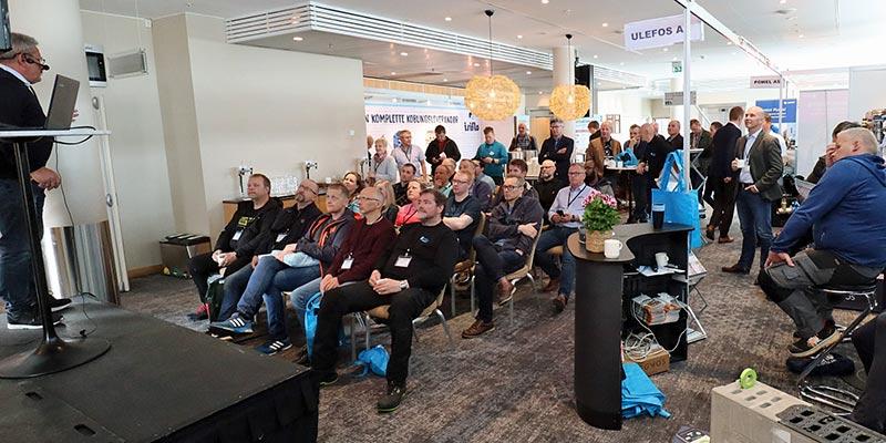 Ulefos på fagseminaret VA-tour 2019. (Foto: Arrangøren)