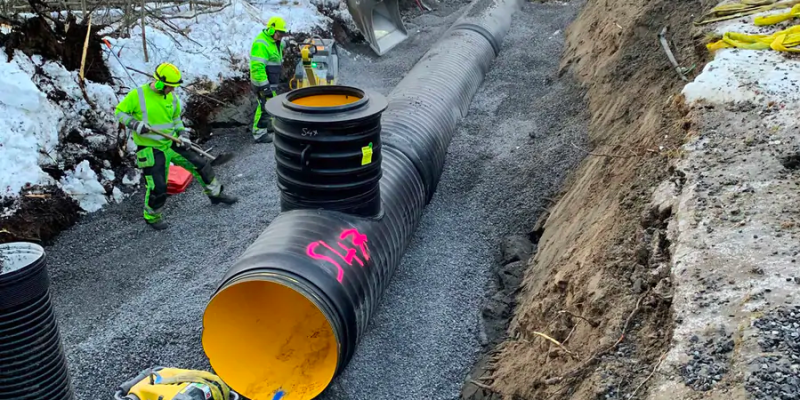Östra länken i Luleå är ett av de stora VA-projekt som genomförs just nu. VA-system är eftersatta i hela Sverige och stora investeringar behövs, påpekar NCC och organisationen Svenskt Vatten. Foto:NCC.