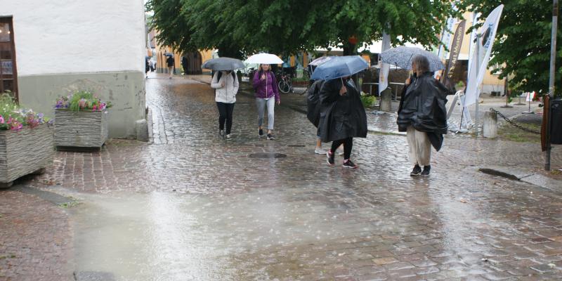 Stora mängder regn på kort tid får vi förvänta oss mer av i framtiden. Foto Jan Bjerkesjö (arkiv)