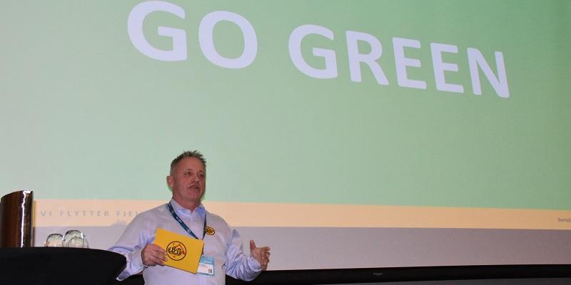 HMS og kvalitetssjef Henning Lysgaard presenterte Go Green på vegne av Bertelsen & Garpestad under Arctic Entrepreneur.
