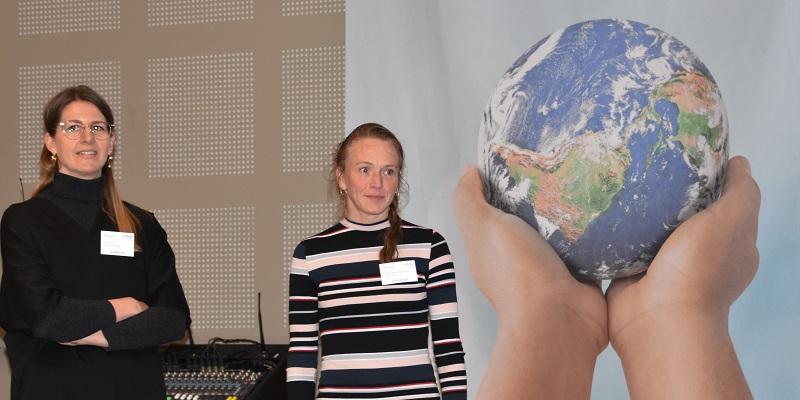 Rådgiver i Norsk Vann, Ingrid Holøyen Skjærbakken (t.h) og leder av VA-yngre, Iva Pervan fra Rambøll, var tydelig i sitt budskap på hva som skal til for å fornye norsk vannbransje under VA-dagen på Gardermoen.