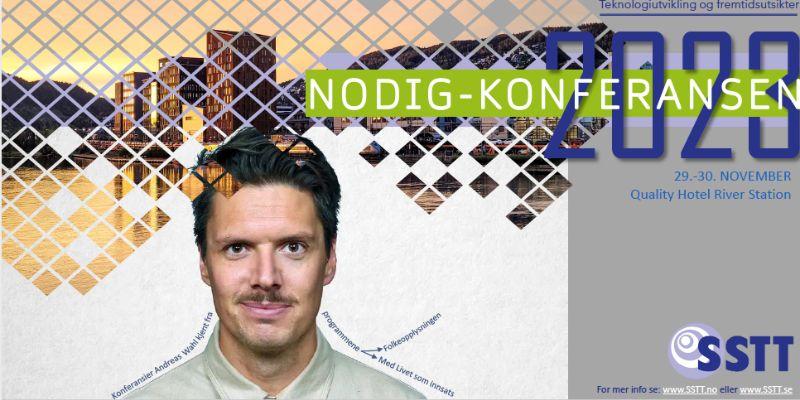 Konferansens konferansier, Andreas Wahl, er blant annet kjent fra programmene Folkeopplysningen og Med livet som innsats.