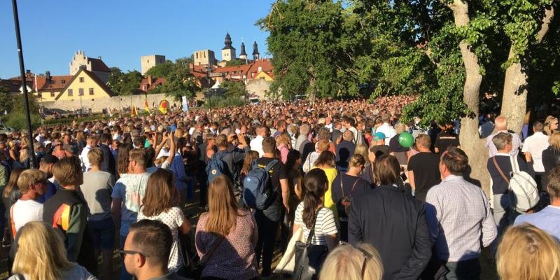 Miljöbild från Almedalen. Foto: Elin Nysten/Region Gotland