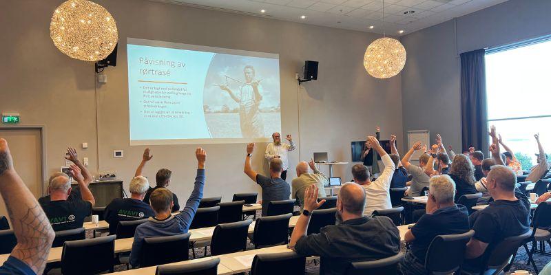 Fra et foredrag av Kenneth Skullerud, leder faggruppe Lekkasjekontroll og trasésøk i Oslo, under RINs fagdager i 2023.