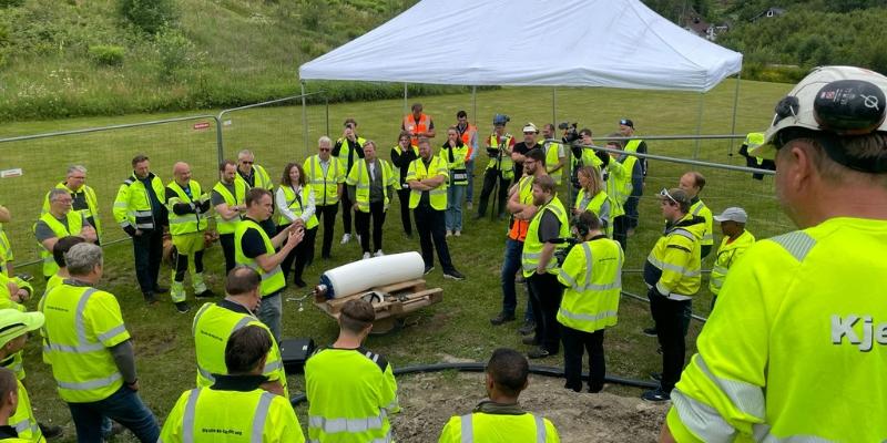 Det føreste prosjektet med skanning av en drikkevannsledning ble gjennomført under et tematreff i Holmestrand kommune 12. juni i år.