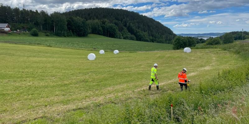 Ledningen lå stedvis ikke der den var tegnet inn og deler av ledningen var i et annet materiale enn beskrevet. Skanningen viser også at deler av ledningsstrekket er godt innenfor kvalitetskravene. Dette er blant resultatene av det vellykkede pilotprosjektet. Foto: Kjeldaas.