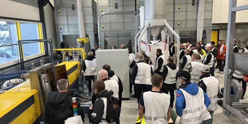 For første gang fikk delegatene på den tradisjonsrike konferansen komme inn i resirkuleringsanlegget.