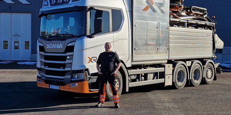 Björn Olsson är en av de auktoriserade spolteknikerna på XR Miljöhantering. Bild: Erik Franssohn