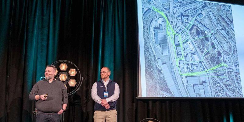Ove Emil Aker, prosjektleder for investeringsprosjekter i Oslo VAV og Jan Erik Schanche, anleggsleder i Steg entreprenør, presenterte det utfordrende prosjektet i et innlegg på Hallingtreff 2025. Der viste de blant annet alternativene som ble vurdert.