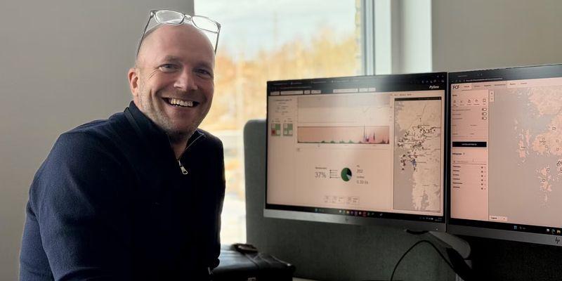 Glen Nivert, strateg på Ledningsnät på Kretslopp och vatten, har vunnit föreningen Vattens pris New Technology för bla AI-applikationer. Foto: Maya Guzman