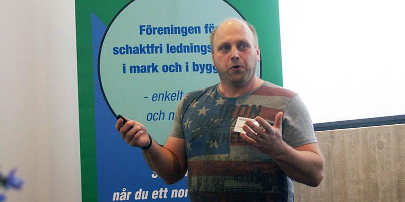 Christer Silver Holmberg, medlem av STVF:s arbetsgrupp, berättade om vart STVF nu är på väg på teknikträffen vid Arlanda.