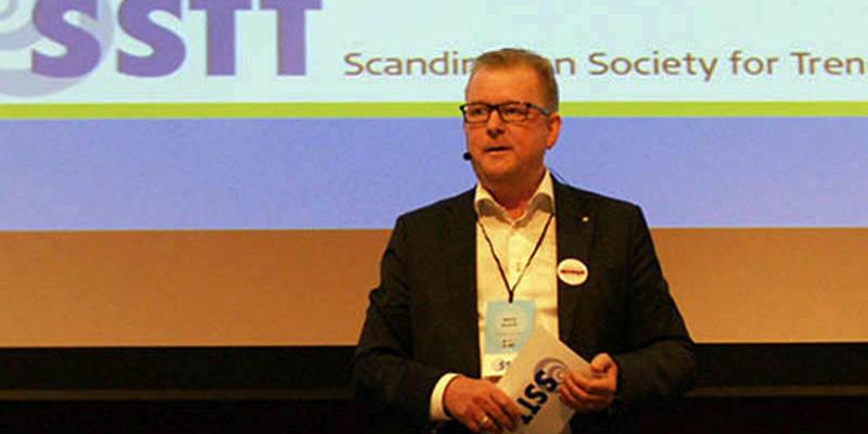 Mats Rostö välkomnar fler som medlemmar i SSTT och som deltagare på NoDigkonferensen i Göteborg. Foto Jan Bjerkesjö