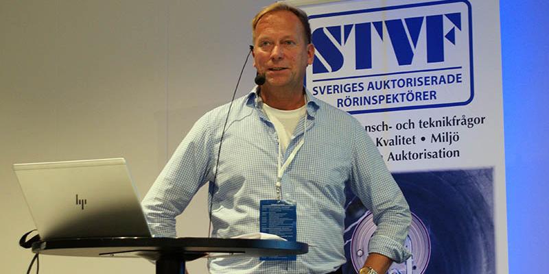Samarbetet mellan rörinspektörer och läcksökare kommer att bli tätare i framtiden, spådde Peter Nyby. Foto Jan Bjerkesjö