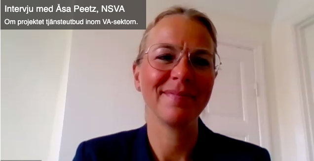 Projektledaren Åsa Peetz, NSVA, berättar i en video på Svenskt Vatten om projektet 