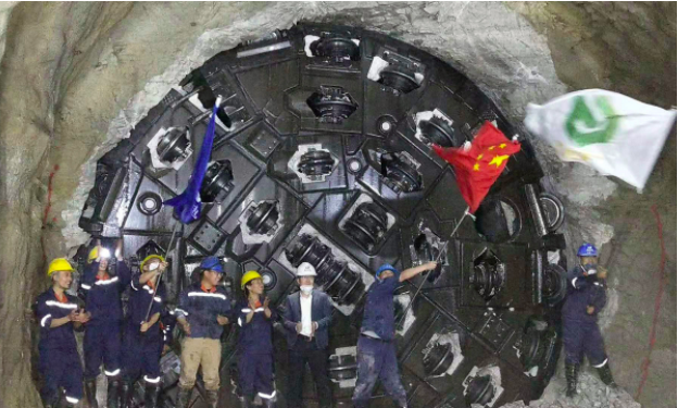 The Robbins Main Beam TBM breaks through in January 2020 in Guangxi Province, China.