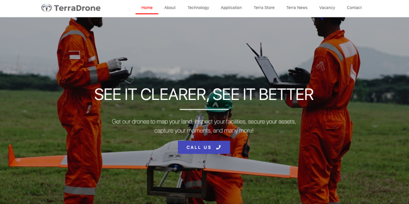 Foto Terra Drone Indonesia website