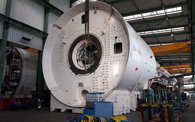 The new TBM under construction. Image courtesy of HS2