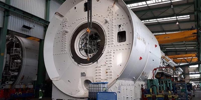 The new TBM under construction. Image courtesy of HS2
