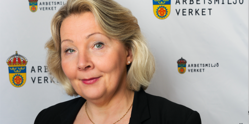 Arbetsmiljöverkets generaldirektör Erna Zelmin-Ekenhem. Foto Hans Alm.
